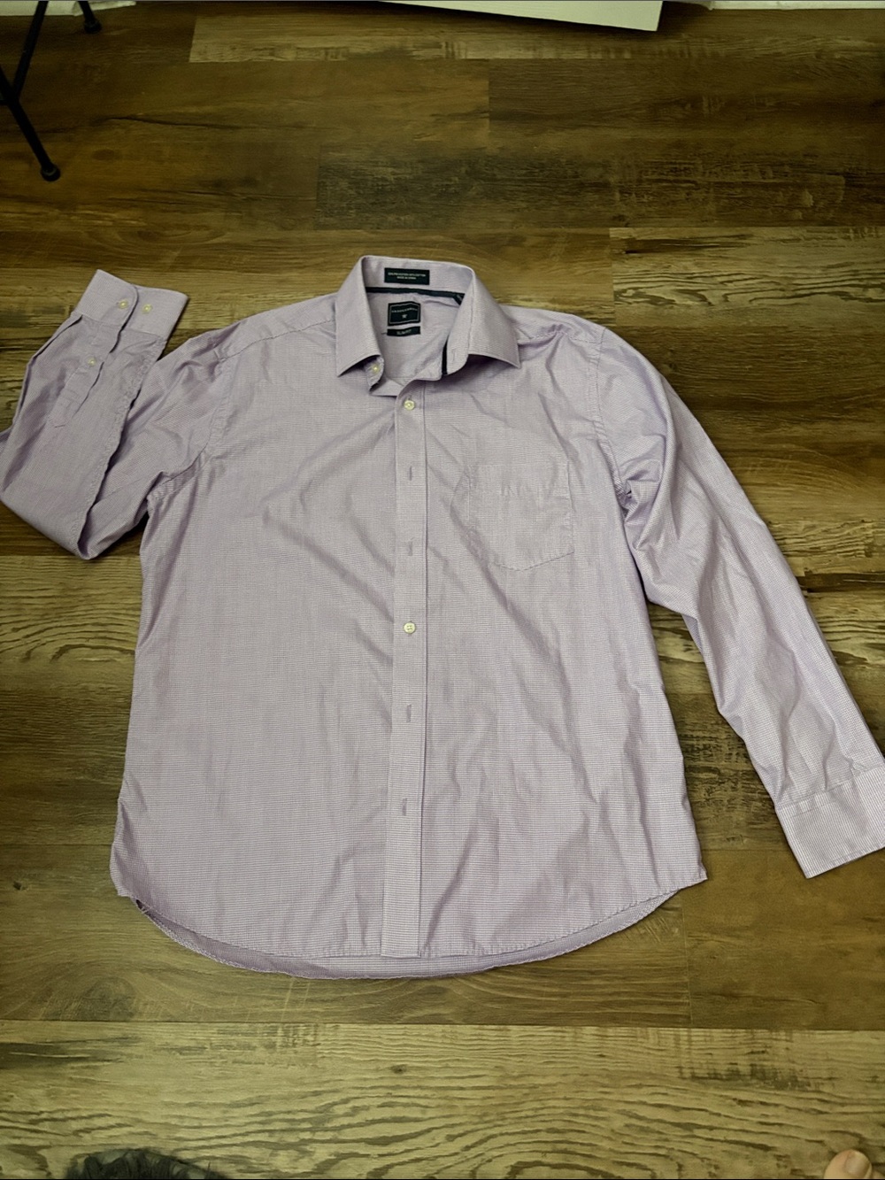 Saddlebred Light Purple Men's Dress Shirt - Spread Collar